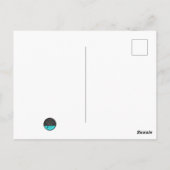 Fairisle Sighthound Christmas Linocut Briefkaart (Achterkant)