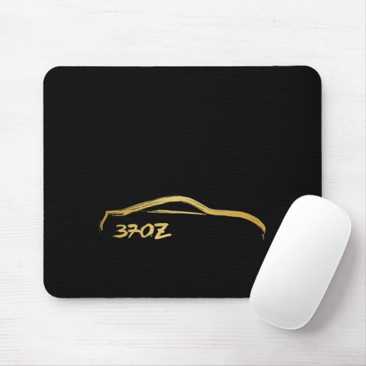 Fairlady 370z Gold Brush Stroke Logo Muismat (Met muis)