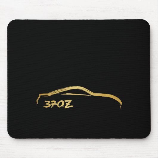 Fairlady 370z Gold Brush Stroke Logo Muismat (Voorkant)