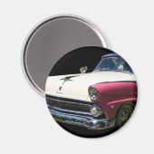 Fairlane Wit paarse Chrome Classic Car Magneet (Voorkant / Achterkant)
