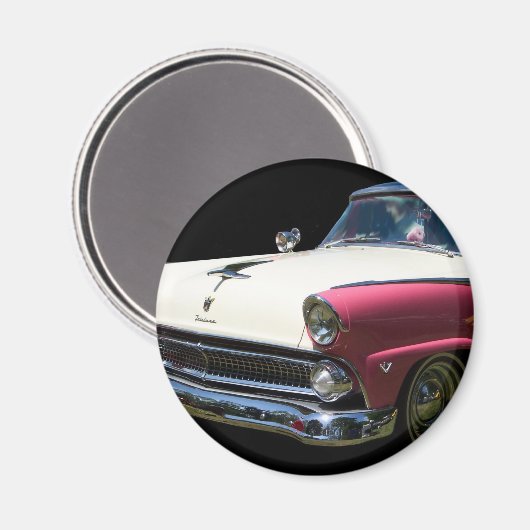 Fairlane Wit paarse Chrome Classic Car Magneet (Voorkant / Achterkant)