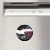 Fairlane Wit paarse Chrome Classic Car Magneet (Insitu (Vaatwasser))