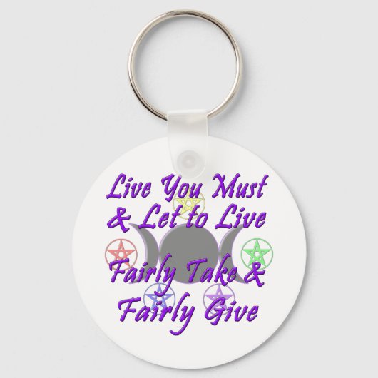 Fairly Take & Fairly geven Sleutelhanger (Voorkant)