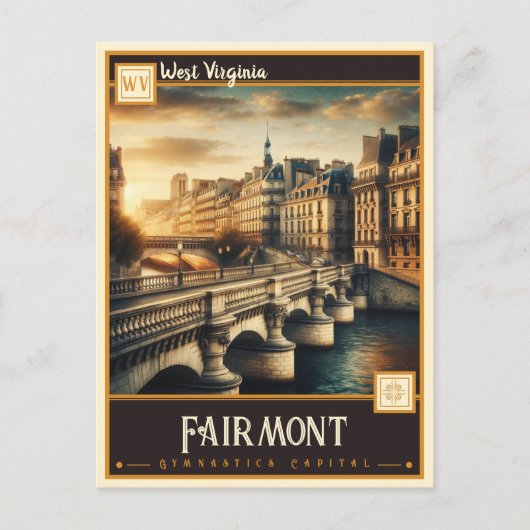 Fairmont, West Virginia |  Briefkaart (Voorkant)