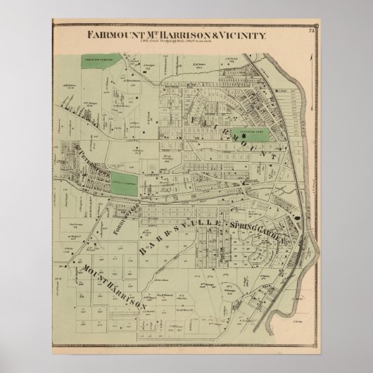 Fairmount, Mt Harrison, Ohio Poster (Voorkant)