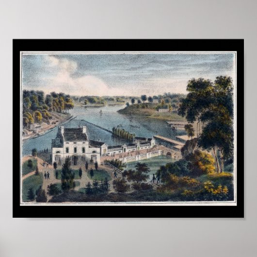 Fairmount Water Works Philadelphia PA Print (Voorkant)