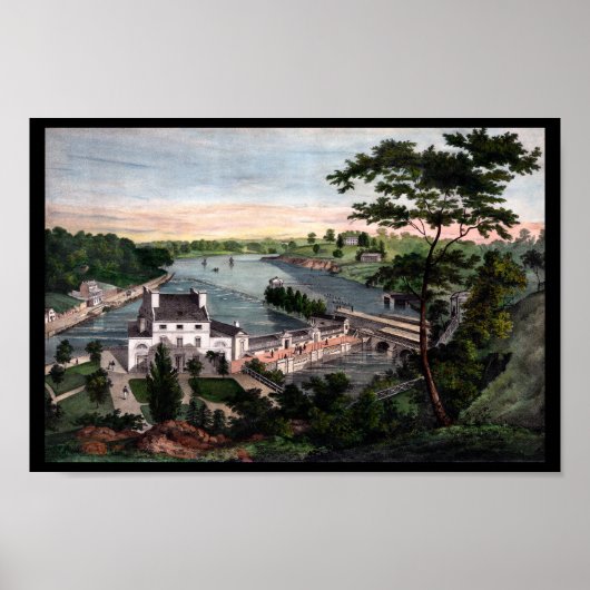 Fairmount Water Works Philadelphia PA Print (Voorkant)