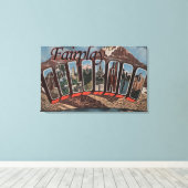 Fairplay, Colorado - grote letterscènes Canvas Afdruk (Insitu (Houten vloer))