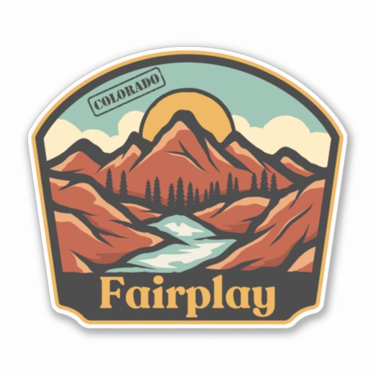 Fairplay, Colorado Sticker (Voorkant)