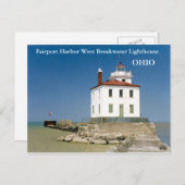 FAirport Harbor West Breakwater Lighthouse Briefkaart (Voorkant / Achterkant)