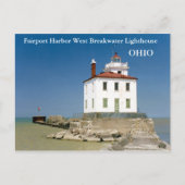 FAirport Harbor West Breakwater Lighthouse Briefkaart (Voorkant)