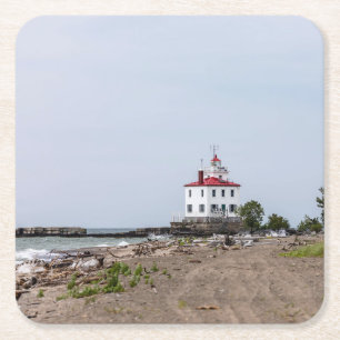 FAirport Harbor West Breakwater Lighthouse Kartonnen Onderzetters