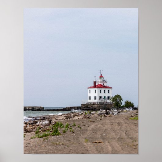 FAirport Harbor West Breakwater Lighthouse Poster (Voorkant)