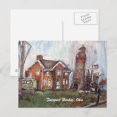 FAirport Harbour, Ohio Painting op een Briefkaart (Voorkant / Achterkant)