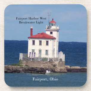 FAirport Harbour West Breakwater Light 6 onderzett Bier Onderzetter