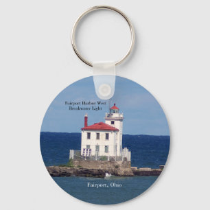FAirport Harbour West Breakwater Light-sleutelkete Sleutelhanger