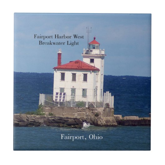 FAirport Harbour West Breakwater Light tile Tegeltje (Voorkant)