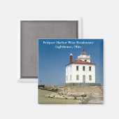 Fairport Harbour West Breakwater Vuurtorenmagneet Magneet (Voorkant / Achterkant)
