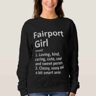 FAIRPORT MEISJE NY NEW YORK Funny City Home Roots  Trui