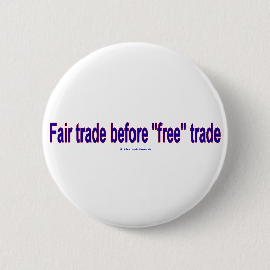 FairTradeBeforeFree Ronde Button 5,7 Cm (Voorkant)