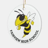 Fairview High Ornament Class of Yellow Black (Links)