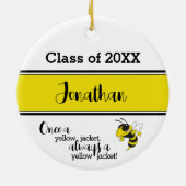 Fairview High Ornament Class of Yellow Black (Achterkant)