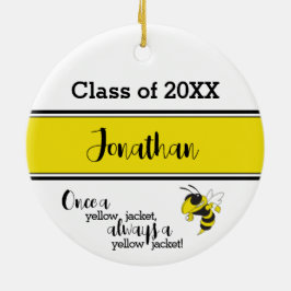 Fairview High Ornament Class of Yellow Black