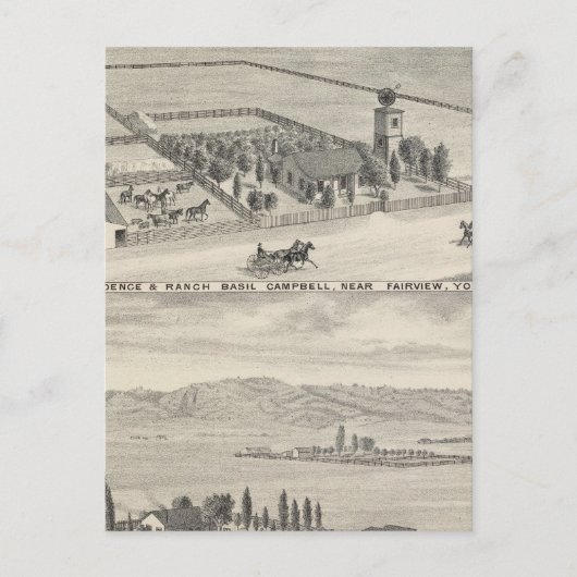 Fairview res, ranches briefkaart (Voorkant)