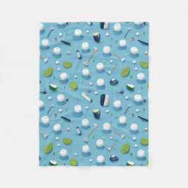 Fairway Finesse: Golf Essentials Patroon Spelen Fleece Deken