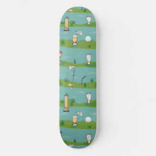 Fairway Finesse: Golf Essentials Patroon Spelen Persoonlijk Skateboard