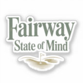 Fairway Staat Van Geest Retro Golf Levensstijl Sticker (Voorkant)