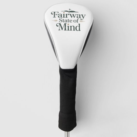 Fairway State Of Mind Klassieke Golfstijl Golfheadcover (Voorkant)