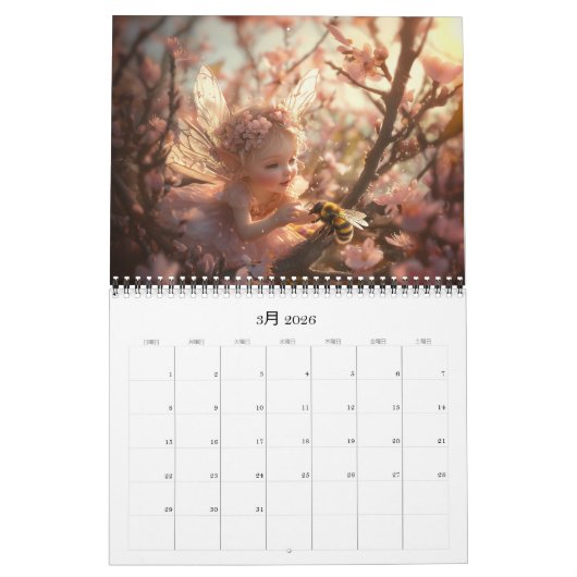 Fairyカレンダー カレンダー kalender (Mar 2026)