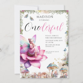 Fairy 1e Verjaardag Lotus Bloem Betoverde Fioest Kaart