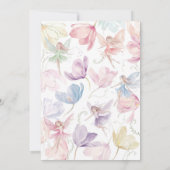 Fairy 1e Verjaardag Rainbow Fairy Girls Kaart (Achterkant)