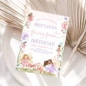 Fairy 1e verjaardag tuinfeest kaart