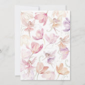 Fairy 1st Birthday Fairy Party Pink Peach Purple Kaart (Achterkant)