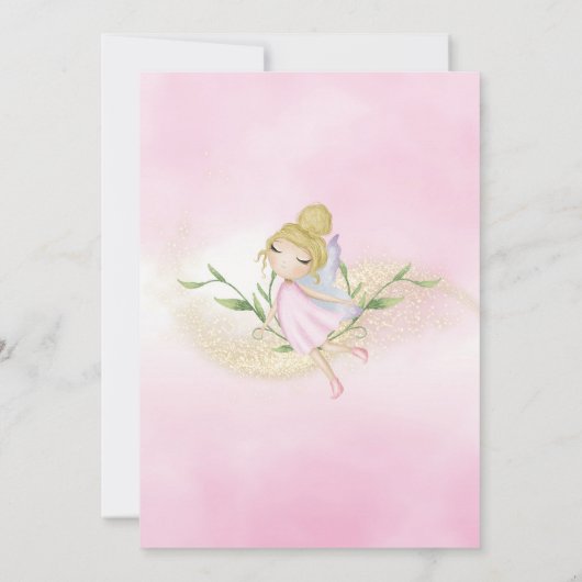 Fairy 2e 3e 4e 5e 6e Verjaardag Bos Paddestoel Kaart (Achterkant)