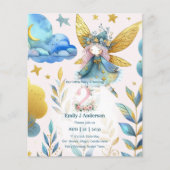 Fairy 2ND Birthday Fairytale TWO VANDAAG Verjaarda (Voorkant)