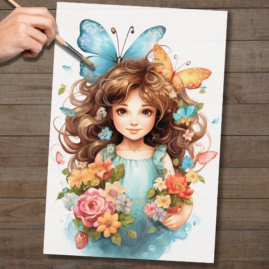 Fairy 3 Decoupage papier