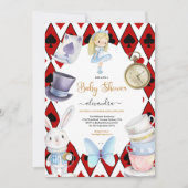 Fairy Alice in Wonderland Baby shower Kaart (Voorkant)