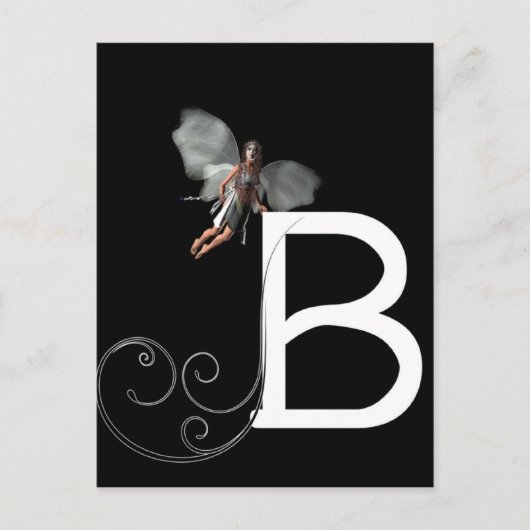 Fairy Alphabet Briefkaart (Voorkant)