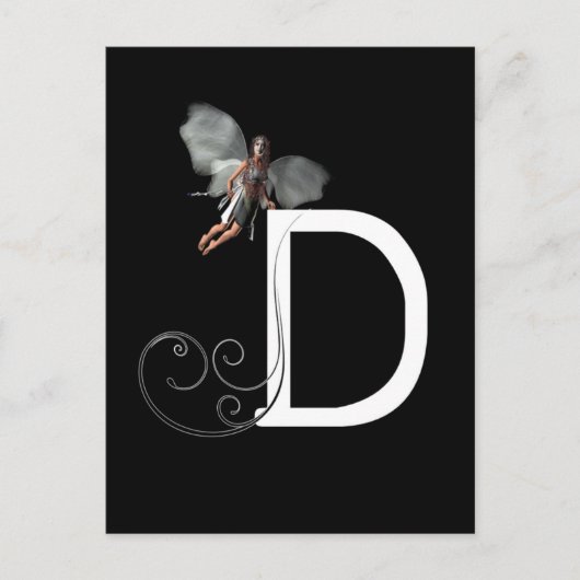 Fairy Alphabet Briefkaart (Voorkant)