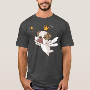 Fairy American Bulldog Dog Mystical Pet Fairy Love T-shirt
