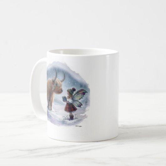 Fairy an cow Mug Koffiemok (Voorkant links)