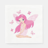 Fairy and Butterflies Napkins Servet (Voorkant)