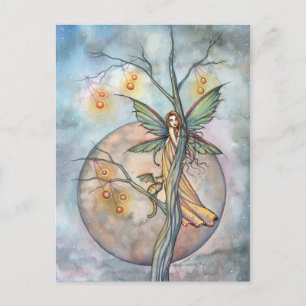 Fairy and Cat Briefkaart beroemd gemaakt door Moll