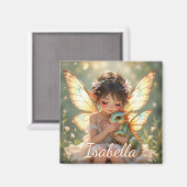 Fairy and Dragon | Chibi Anime Fairy Tale Magneet (Voorkant / Achterkant)