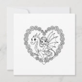 Fairy and Dragon Mystical Girl's   Kaart (Achterkant)