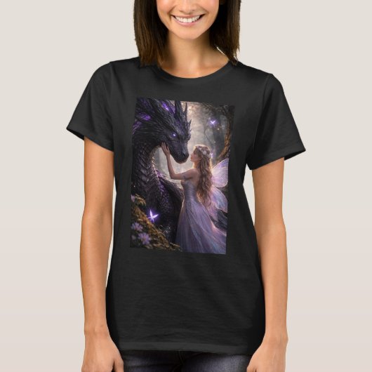 Fairy and Dragon  T-shirt (Voorkant)